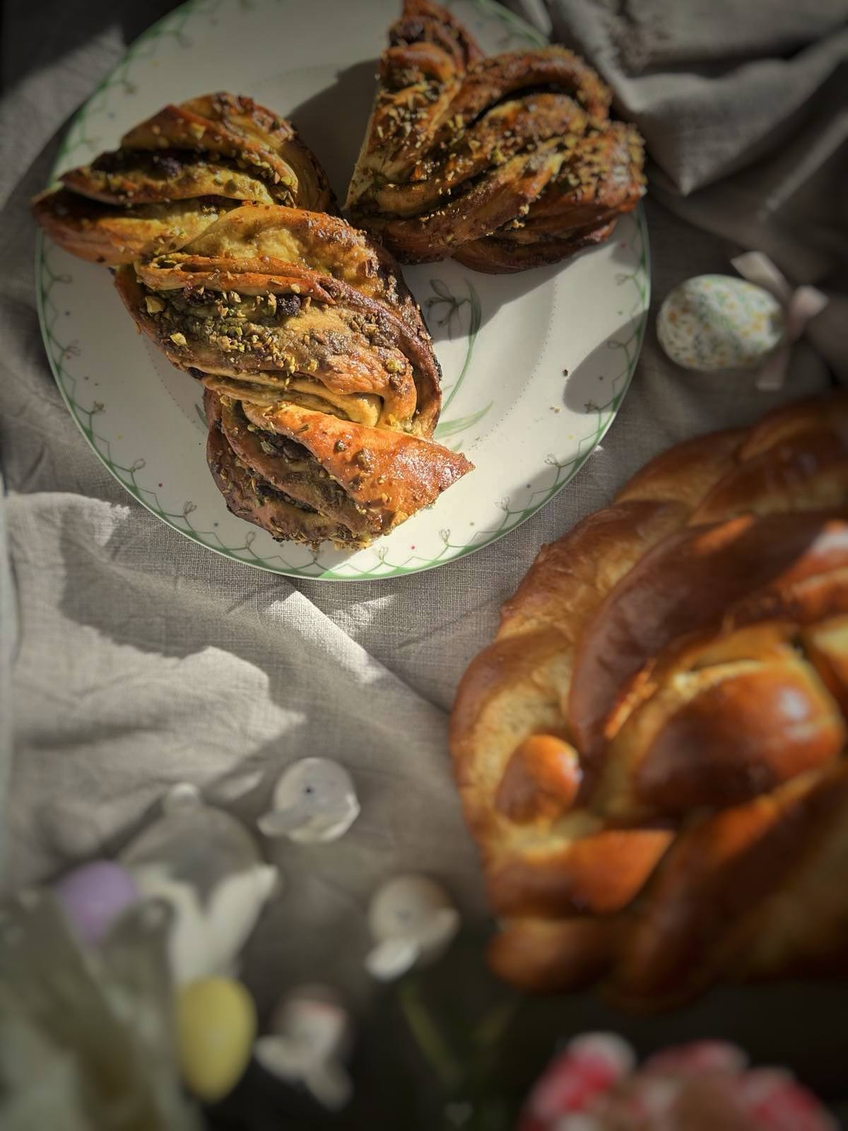 Pisztáciás málnás babka